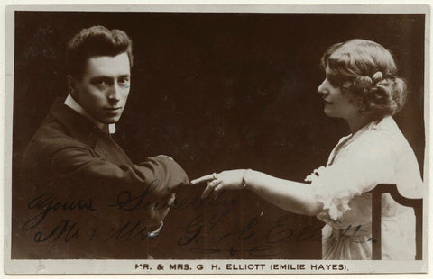George Henry Elliott; Emily Hayes (Mrs G.H. Elliott) NPG Ax160180
