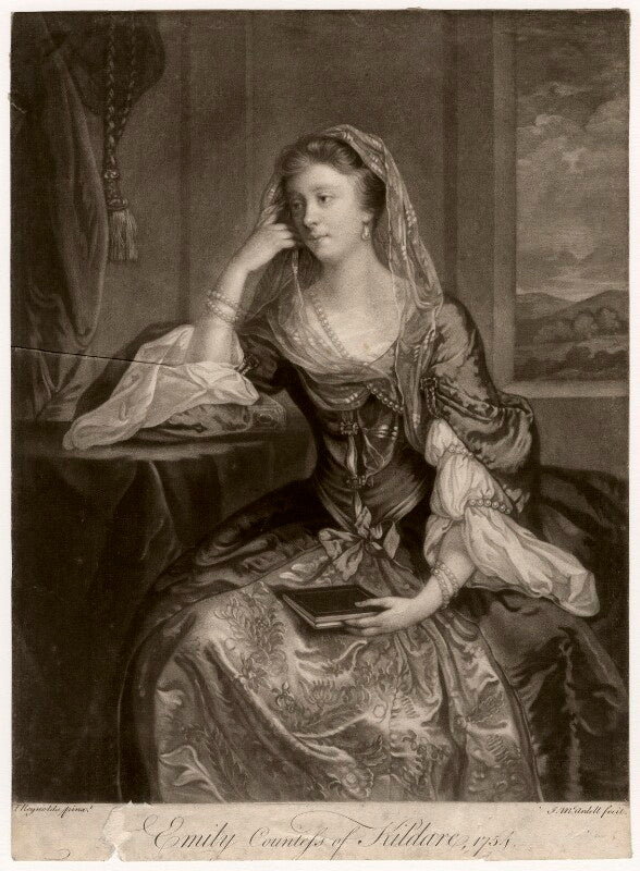 Emilia mary ('emily') fitzgerald (née lennox), duchess of leinster npg d5060