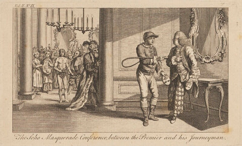 'The Soho Masquerade Conference, between the Premier and his Journeyman' NPG D14012