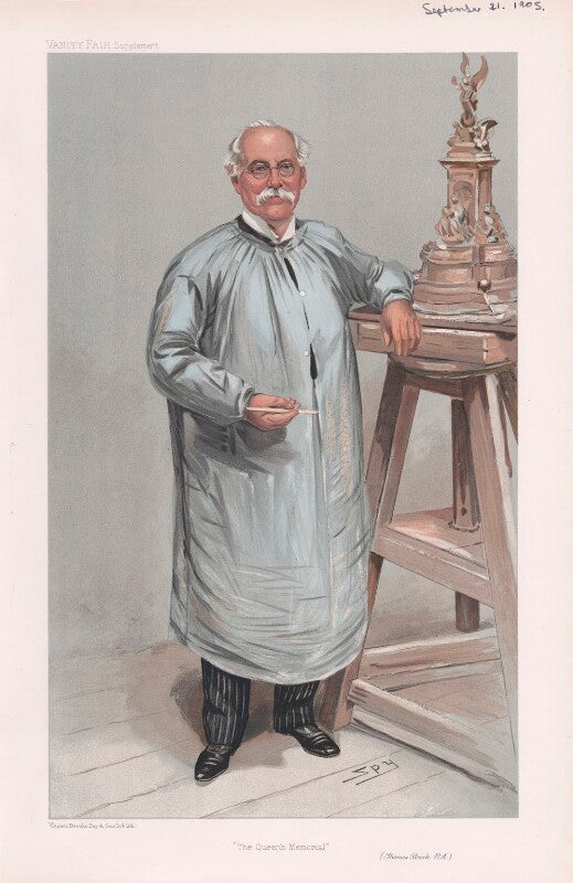 Sir thomas brock ('"the queen's memorial"') npg d45293