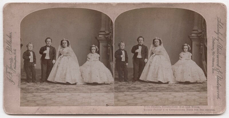'tom thumb, commodore nut and wives' npg x193214