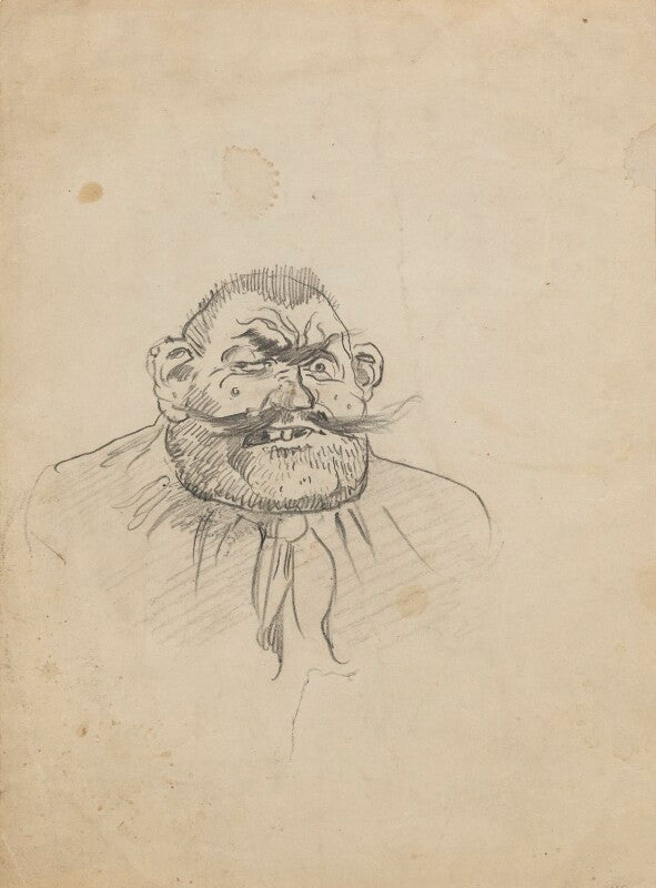 Comic sketch (unknown sitter) npg d43170