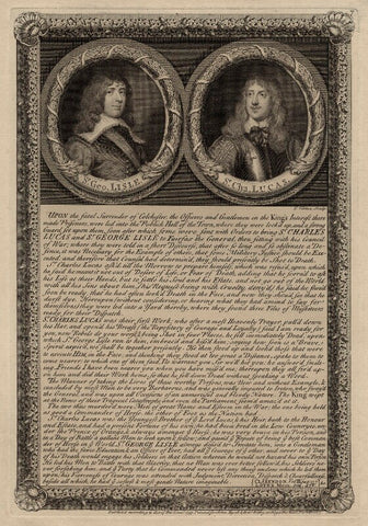 Sir George Lisle and Sir Charles Lucas NPG D27205