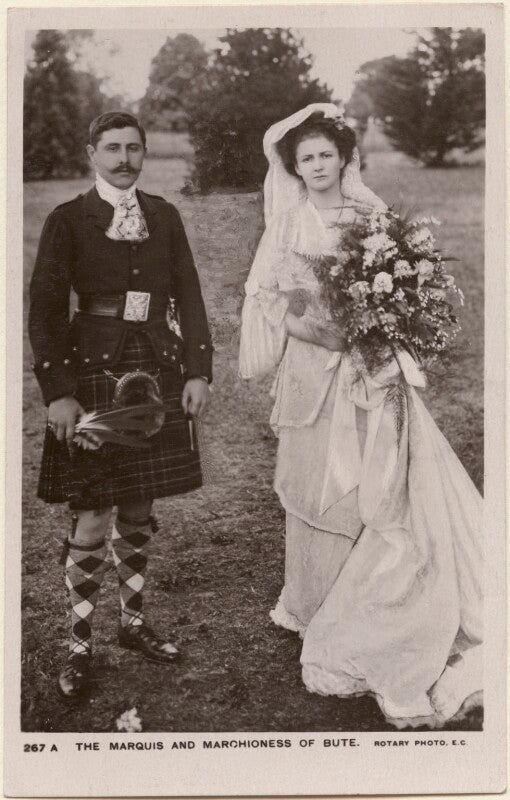 John crichton stuart, 4th marquess of bute; augusta mary monica (née bellingham), marchioness of bute npg x198198