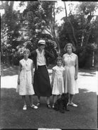 Jean Constance Toynbee (née Asquith); Hon. Betty Constance Asquith (née Manners); Christine Clark (née Asquith); (April) Mary Rous (née Asquith), Countess of Stradbroke NPG x34677
