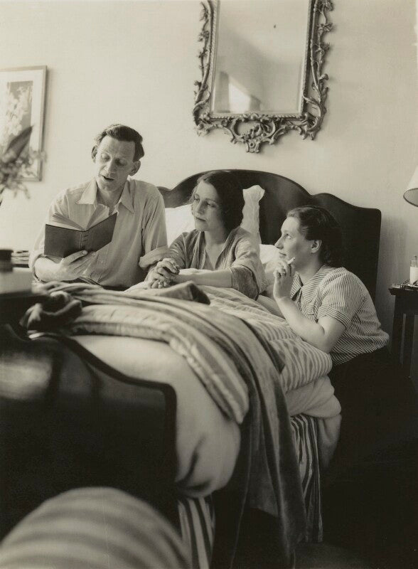 Siegfried sassoon; hester sassoon (née gatty) and an unknown woman npg x46007