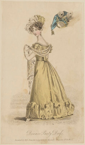 'Dinner Party Dress invented by Miss Pierpoint', March 1827 NPG D47586