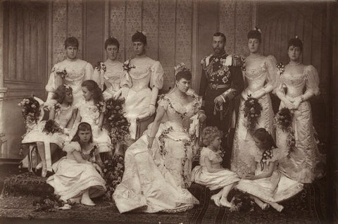 'The Duke and Duchess of York and Bridesmaids' NPG x87212