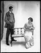 G. Trevor Roller as Parker ; Margaret Chute as Mrs Cowper-Cowper in 'Lady Windermere's Fan' NPG x104140