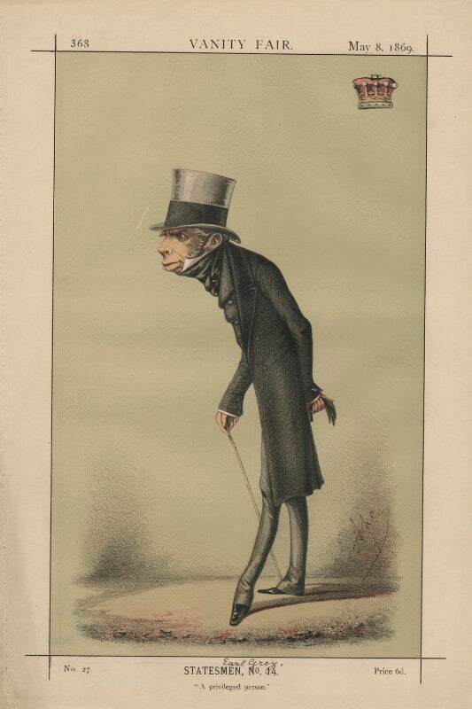 Henry george grey, 3rd earl grey; ('statesmen, no. 14. "a privileged person."') npg d43378