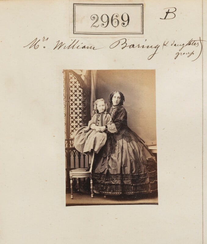 Mrs william baring with her daughter npg ax52367