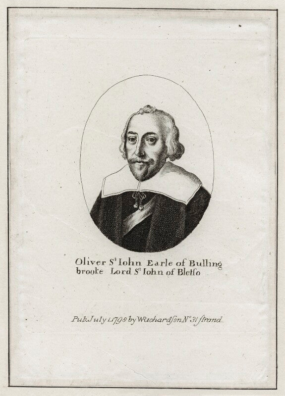 Oliver st john, 1st earl of bolingbroke npg d28231