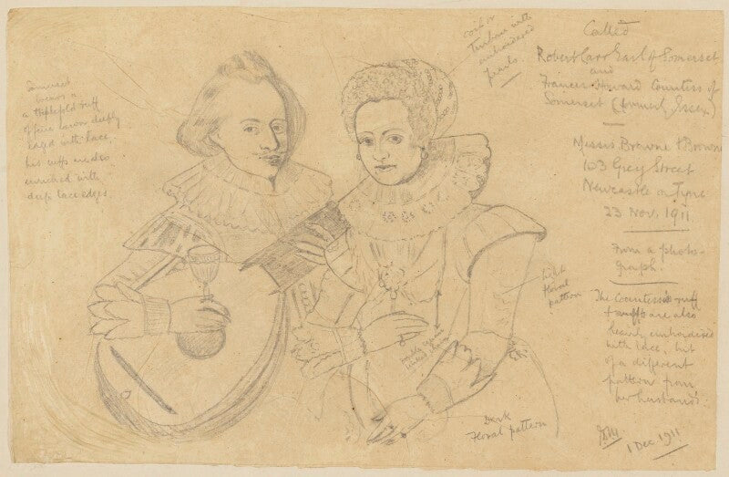 Unknown couple, called robert carr, earl of somerset; frances, countess of somerset npg d21673