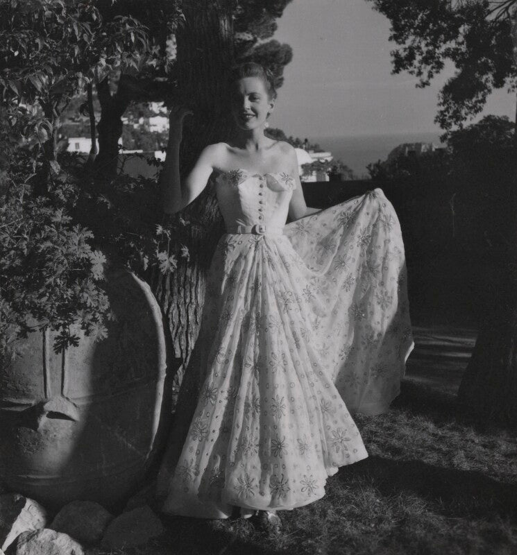 Phyllis calvert during the filming of 'the golden madonna' npg ax39679
