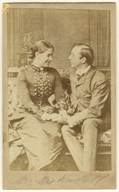 Madge kendal as dora; william hunter kendal (william hunter grimston) as captain beauclerc in 'diplomacy' npg ax25048