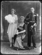 Barbara Arundell (née Clarke), Lady Wood; Constance Barbara (née Clarke), Lady Baird (later Lady Kennedy); Sir John Stuart Page Wood, 6th Bt NPG x74942