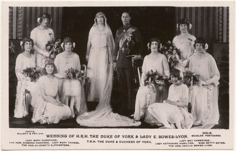 'Wedding of H.R.H. the Duke of York & Lady E. Bowes-Lyon' NPG x193255