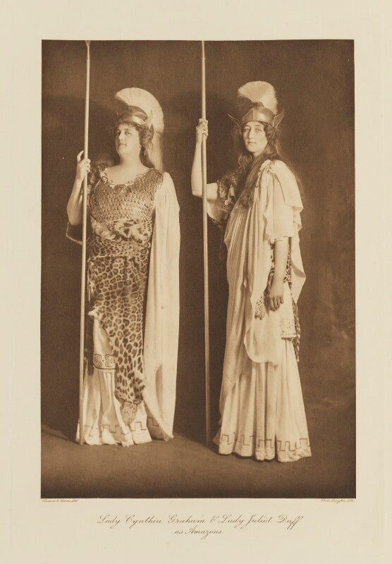Lady (mabel) cynthia graham (née duncombe) and lady (gladys mary) juliet duff (née lowther) as amazons npg ax135777