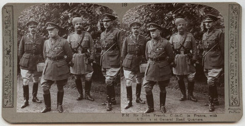 John Denton Pinkstone French, 1st Earl of Ypres with his aides-de-camp NPG x134378