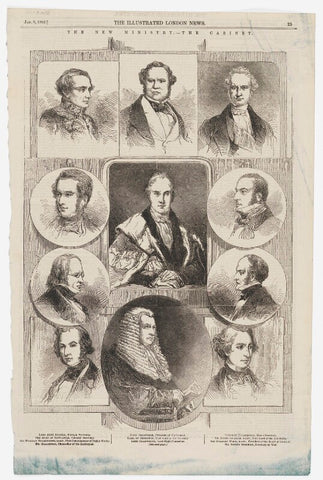 'The New Ministry - the Cabinet', January 1853 NPG D45901