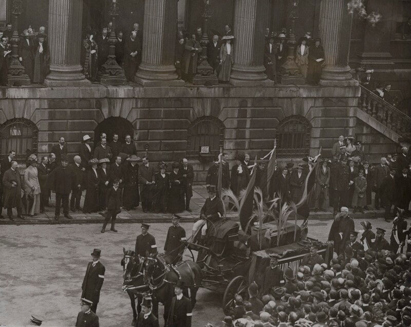 'city honours late general booth' npg x137203