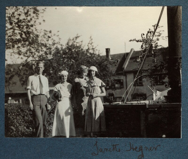 Lady ottoline morrell; janette wheeler (née latourette hegner) and two unknown sitters npg ax143473