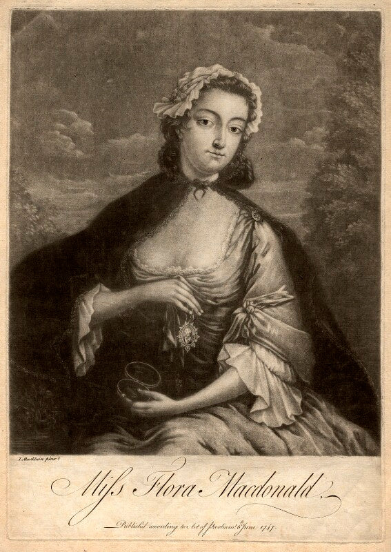 Flora macdonald with miniature of prince charles edward stuart npg d5656