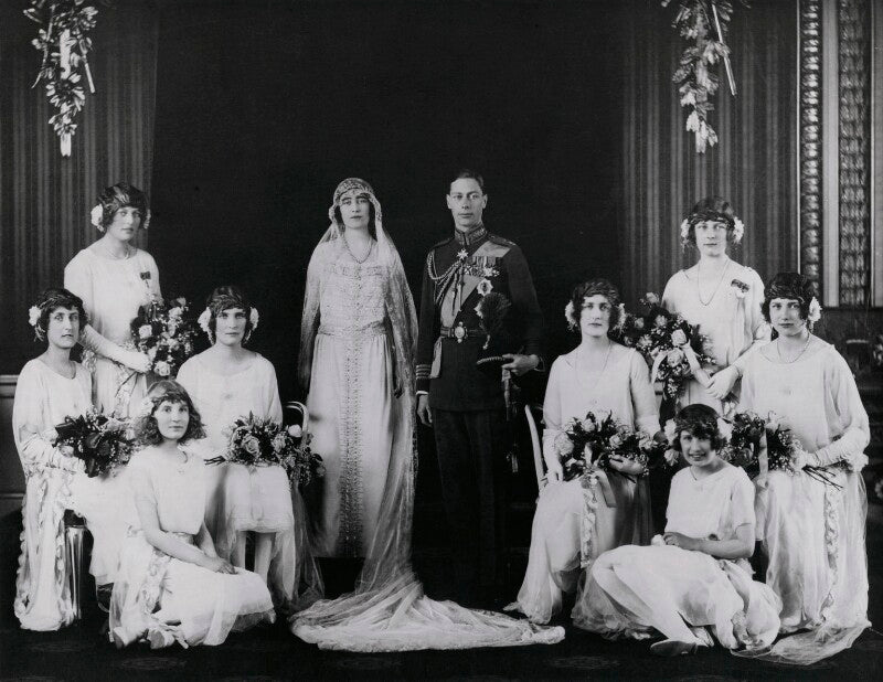 The wedding of king george vi and queen elizabeth, the queen mother npg x158916