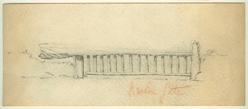 Study of breton (?) gate npg d23162