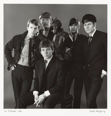 The Animals (John Steel; Chas Chandler; Eric Victor Burdon; Dave Rowberry; Hilton Valentine) NPG x47355