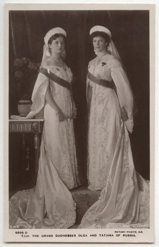 Olga, grand duchess of russia; tatiana, grand duchess of russia npg x131658