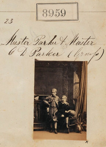 Christopher William Parker; Oxley Durant Parker ('Master Parker and Master O.D. Parker (Group)') NPG Ax58782