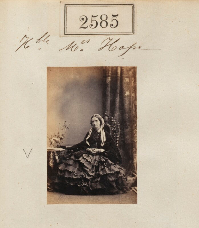 Hon. caroline georgiana hope (née montagu scott) npg ax51974