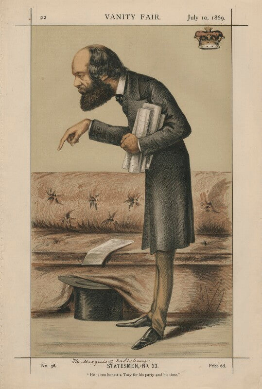 Robert gascoyne cecil, 3rd marquess of salisbury ('statesmen, no. 23.) npg d43387