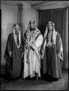 Sir Hamad Bin Isa Al-Khalifa, Sheikh of Bahrain with two others NPG x152232