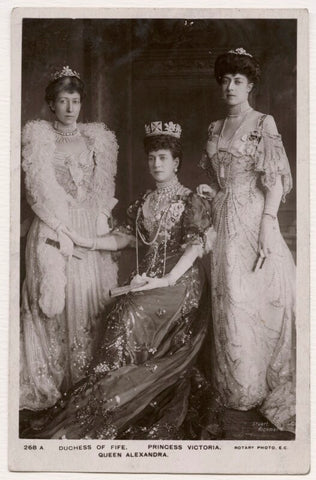 Alexandra of Denmark with two of her daughters NPG x136768