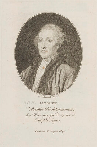 Simon Nicholas Henri Linguet NPG D14556