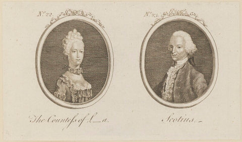 'The Countess of L-a and Scotius -' (William Douglas, 4th Duke of Queensberry) NPG D14161