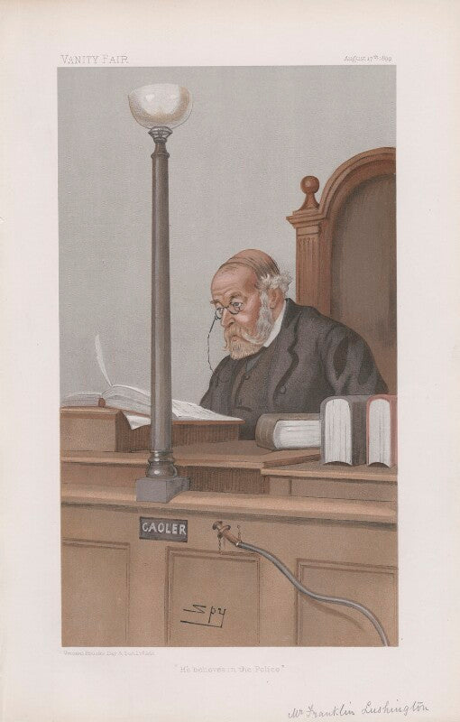 Franklin lushington ('men of the day. no. 757.') npg d44974