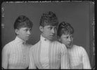 Group photo of three sisters of Prussia. Margarete, Victoria and Sophie. NPG x95907