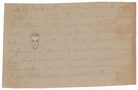 Note written in the cover of Hayter's sketchbook NPG 2662(37)