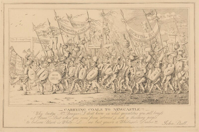 Carrying coals to newcastle !! npg d17920