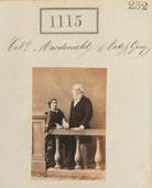 Hon. James William Bosville-Macdonald; Hon. Elizabeth Nina Bosville-Macdonald (née Blake) NPG Ax50603