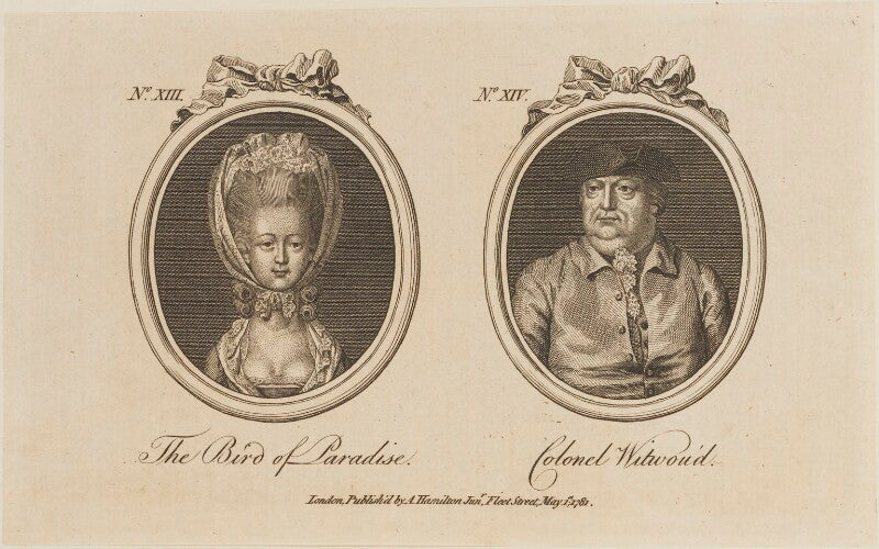 'the bird of paradise and colonel witwou'd' (gertrude mahon (née tilson); george bodens) npg d14682