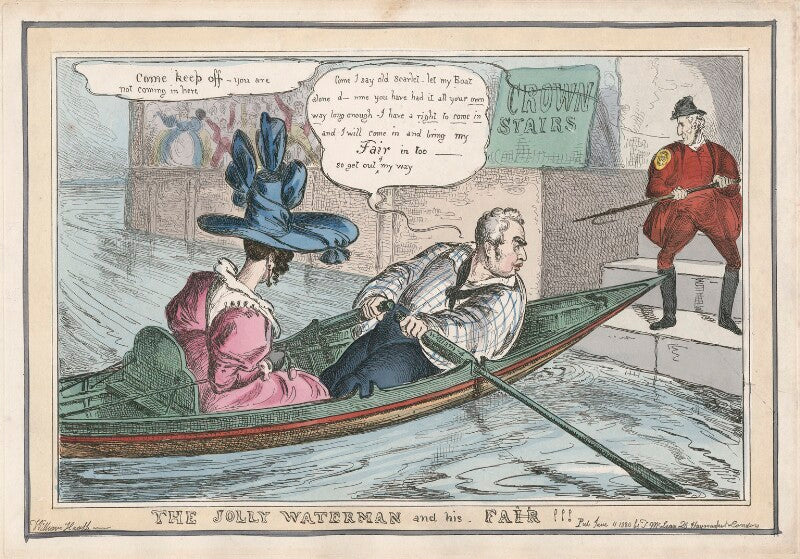 The jolly waterman and his fair/fare!!! npg d48818