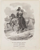 Her Most Gracious Majesty, Queen Victoria & Prince Albert (Prince Albert of Saxe-Coburg-Gotha; Queen Victoria) NPG D20922