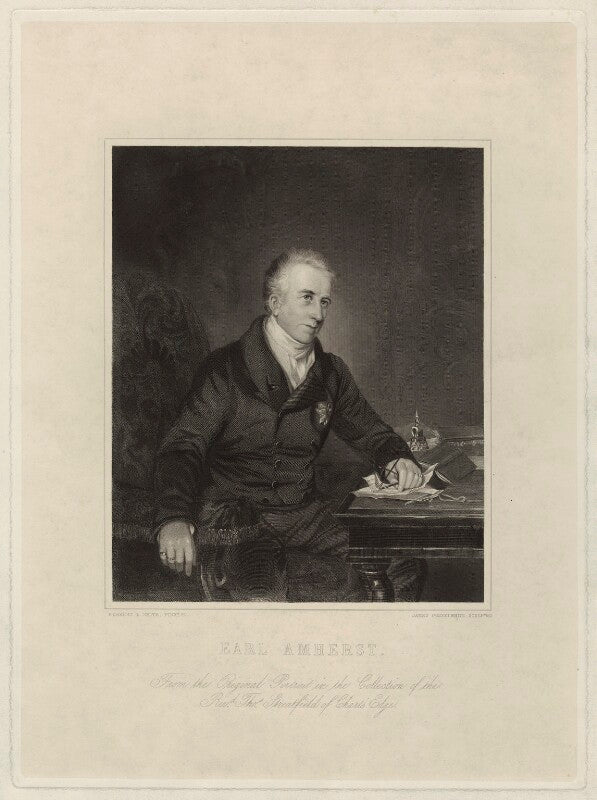 William pitt amherst, 1st earl amherst of arracan npg d7001