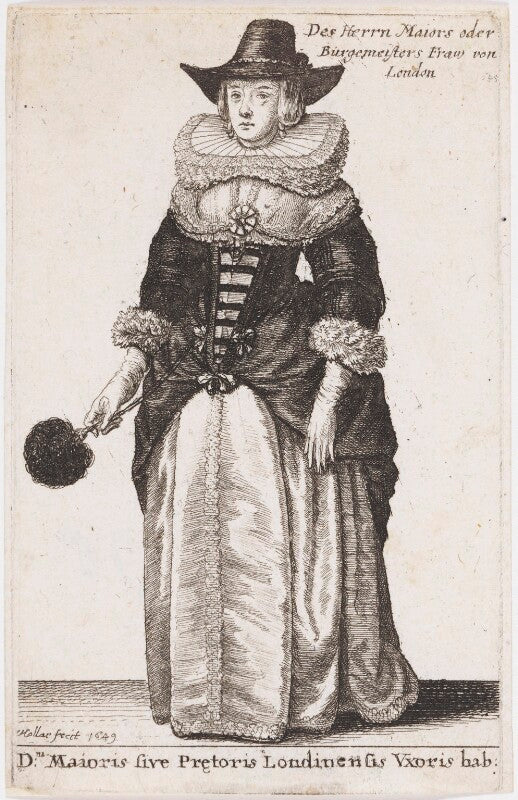 'dni: maioris sive pretoris londinensis uxoris hab' [wife of the mayor of london] npg d49377