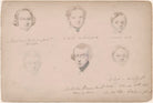 Miss Anderson; G. Mole; Miss Cook; Mr Reid; probably Mrs Cook and an unknown man NPG D23313(8)