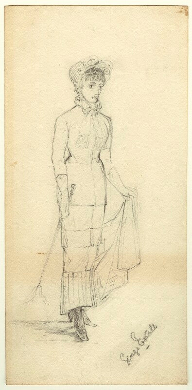 Figure study of an unknown woman npg d23184